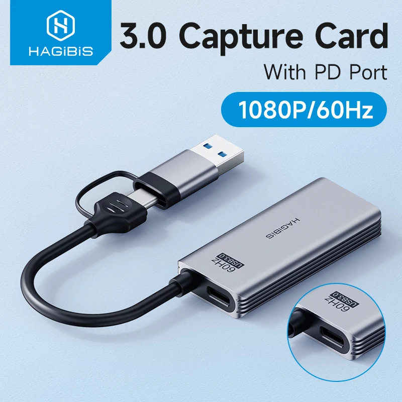Hagibis PD capture card with USB-C power delivery