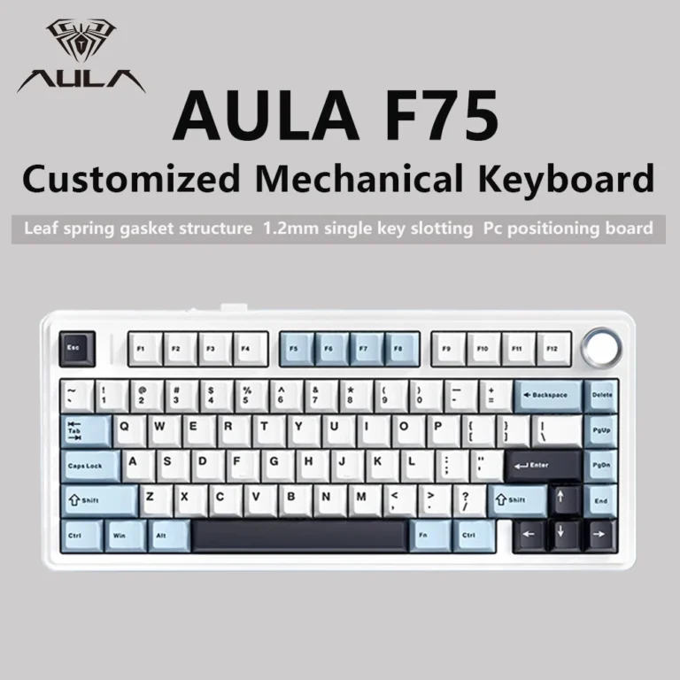 AULA F75 or AJAZZ AK820 Pro: which 75% keyboard fits a quieter desk better?